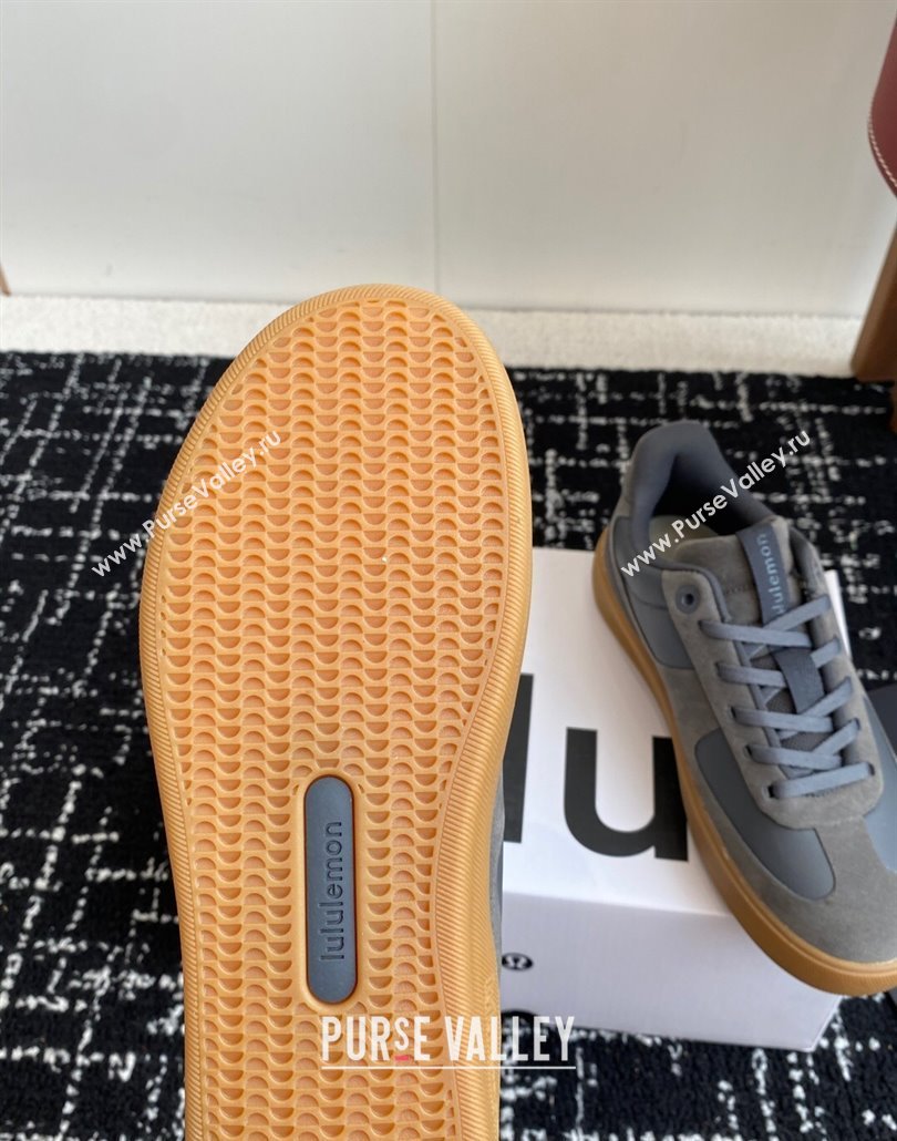 Lululemon City Verse Sneakers in Leather and Suede Dark Grey 2025 (SS-250428162)