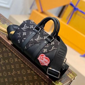 Louis Vuitton Mens Monogram Drip Keepall XS Bag M81011 Black 2021 (KI-21112716)