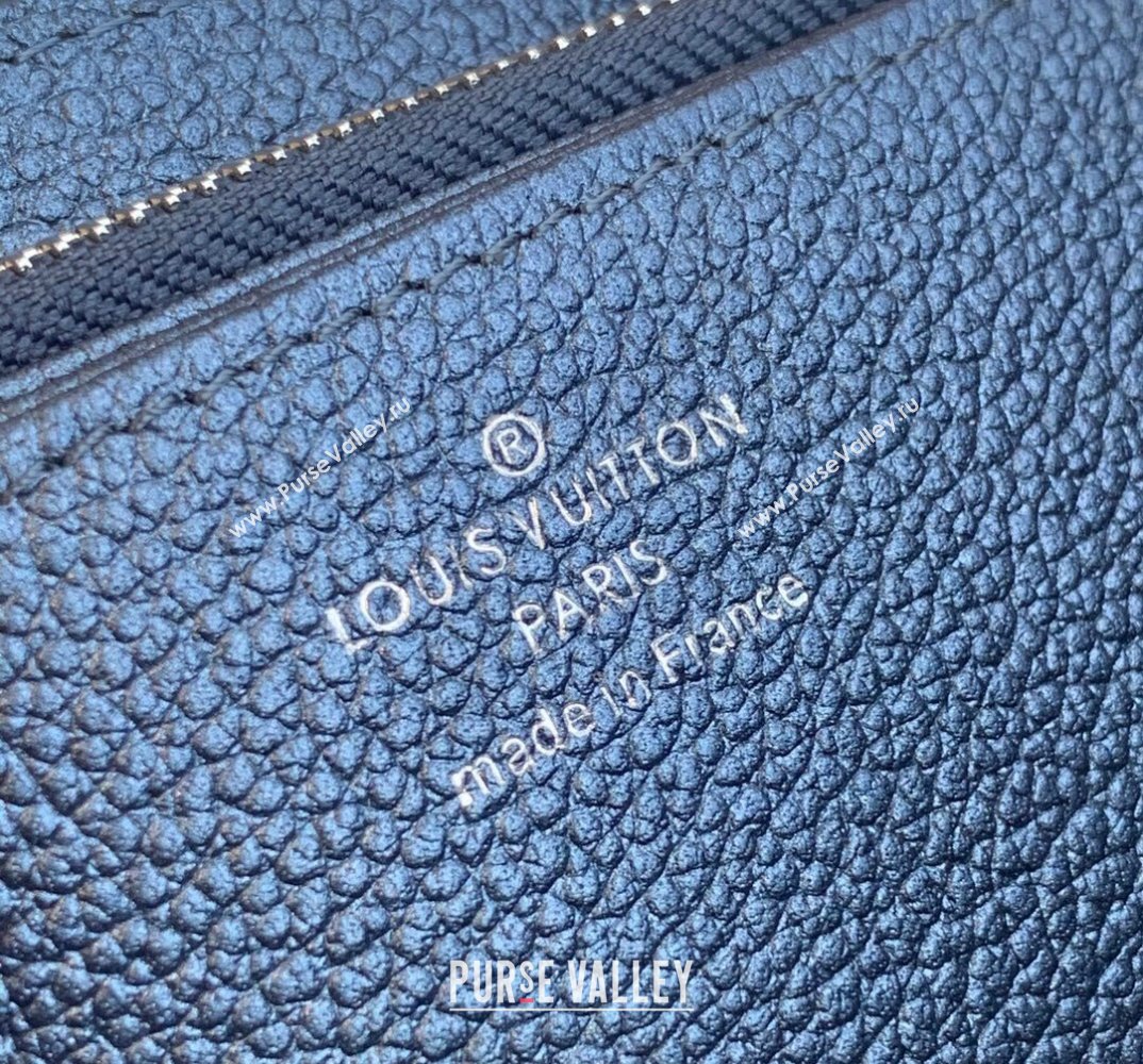 Louis Vuitton Zippy Wallet in Shimmering Navy Blue Embossed Grained Leather M80958 2021 (KI-21112721)