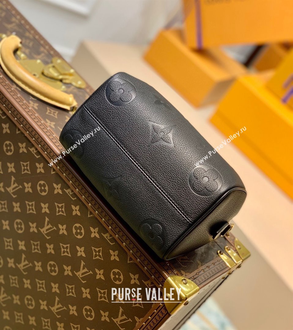 Louis Vuitton Speedy Bandoulière 20 Bag in Black Embossed Grained Leather M58953 2021 (KI-21112725)