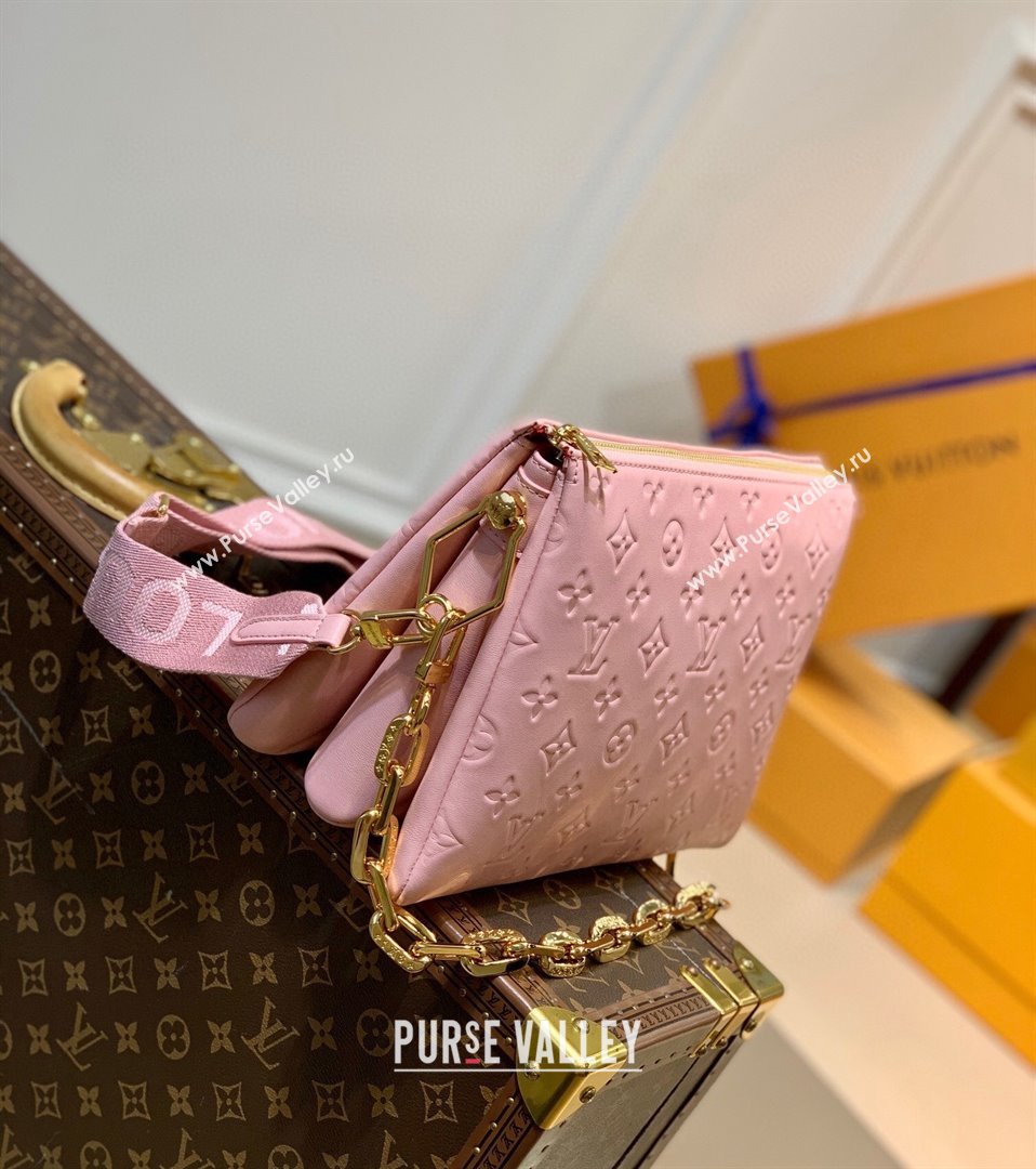 Louis Vuitton Coussin PM Bag in Monogram Leather M59276 Light Pink 2021 (KI-21112732)