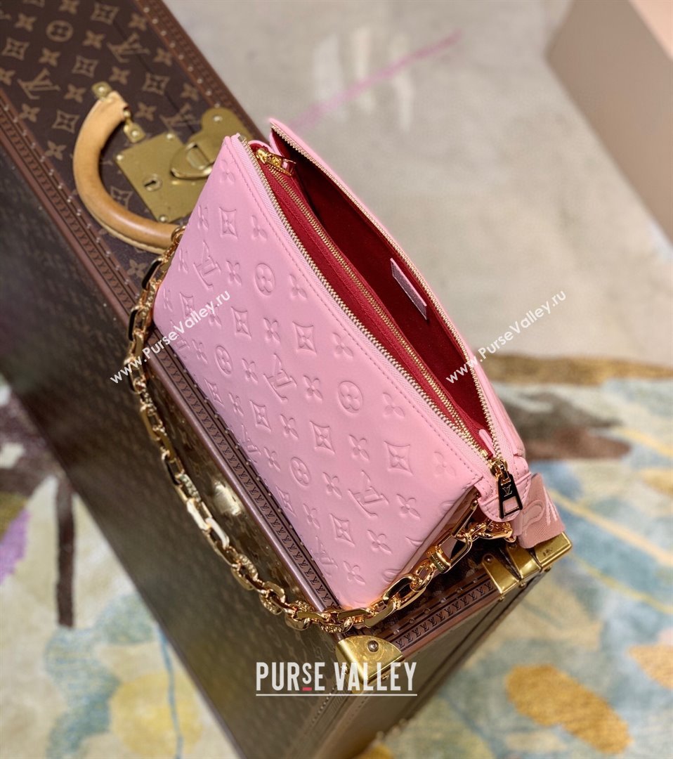 Louis Vuitton Coussin PM Bag in Monogram Leather M59276 Light Pink 2021 (KI-21112732)