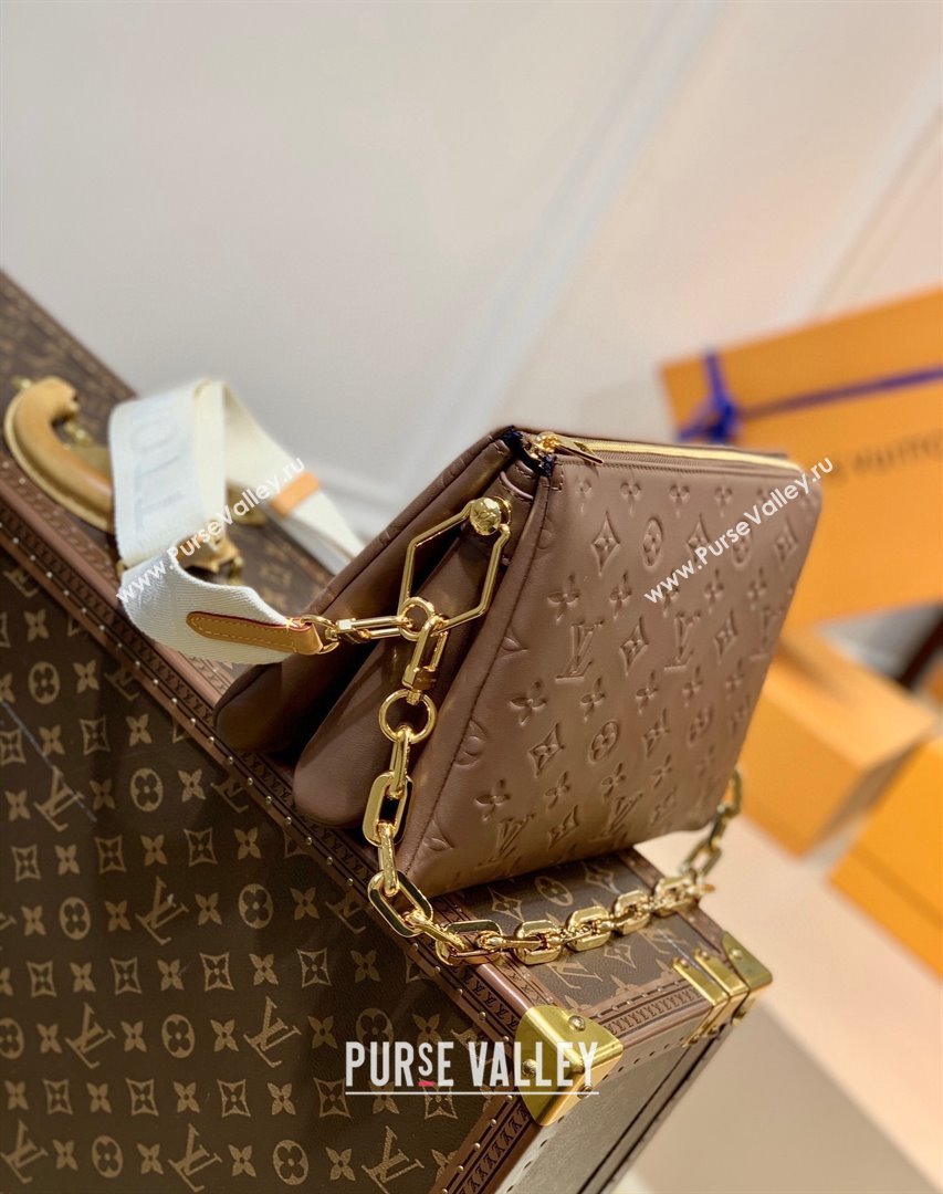 Louis Vuitton Coussin PM Bag in Monogram Leather M59277 Taupe Grey 2021 (KI-21112733)