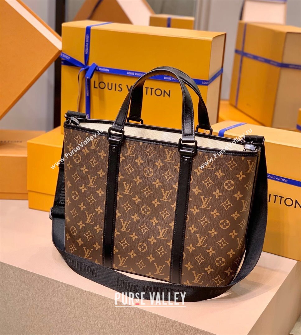 Louis Vuitton Week-End Tote Bag PM M45734 Monogram Canvas/Black 2021 (KI-21112905)