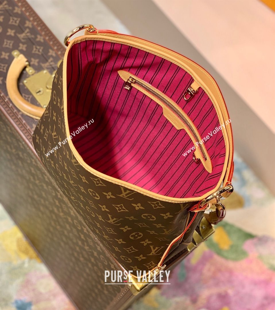 Louis Vuitton Delightful PM Monogram Canvas Hobo Bag M50155 Pink Lining 2021 (KI-21112704)