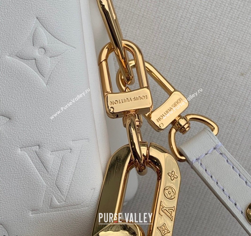 Louis Vuitton Coussin BB in Monogram Puffy Lambskin M59598 White 2021 (KI-21112913)