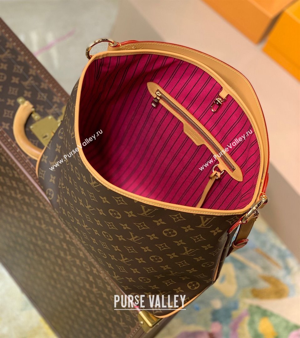 Louis Vuitton Delightful MM Monogram Canvas Hobo Bag M50156 Pink Lining 2021 (KI-21112706)