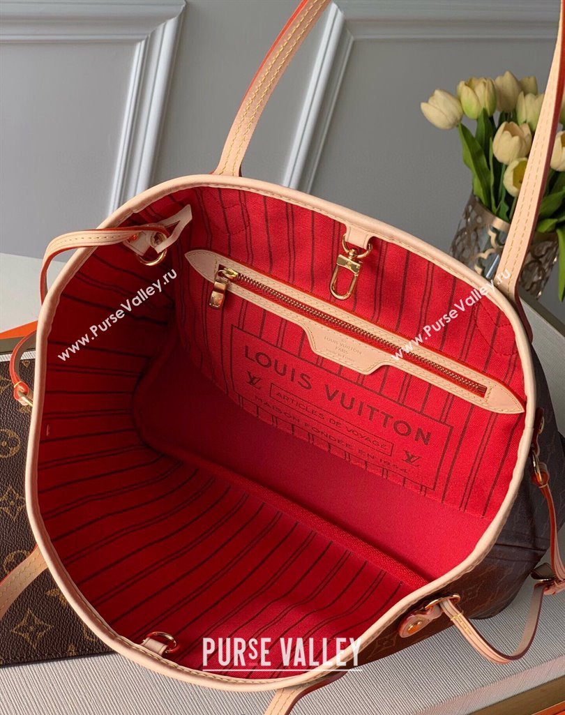 Louis Vuitton Neverfull PM Tote Bag M41000 Monogram Canvas/Red 2025 (KI-250212012)
