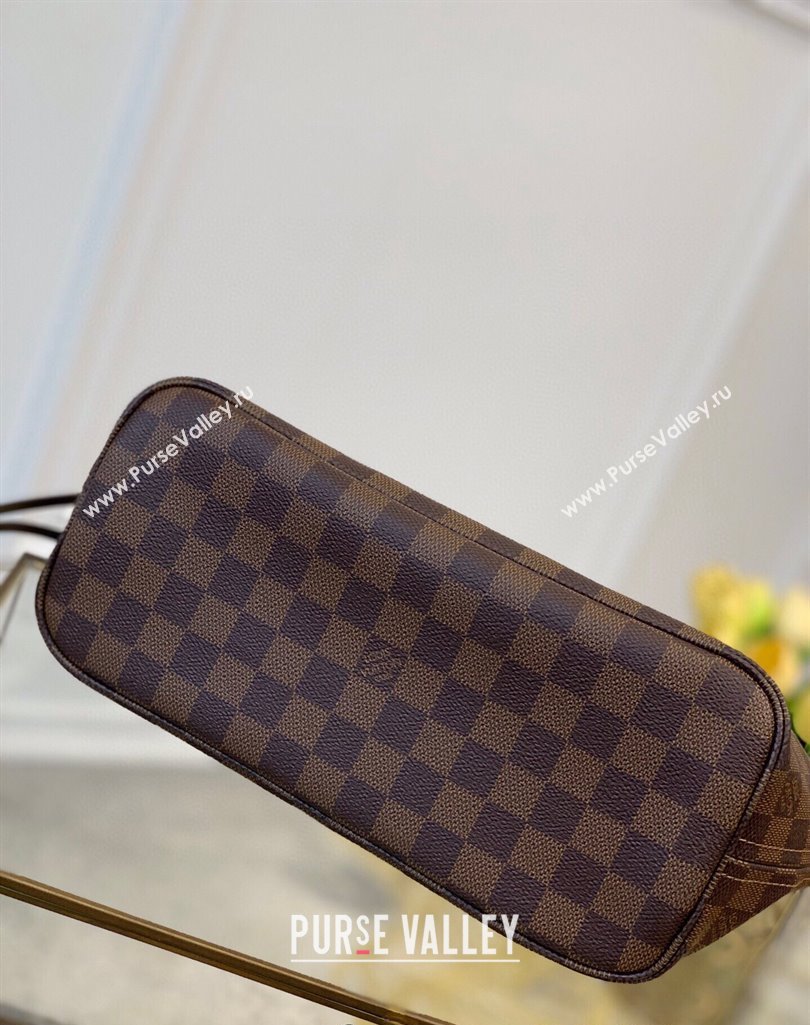 Louis Vuitton Neverfull PM Tote Bag N41359 Damier Ebene Canvas/Red 2025 (KI-250212013)