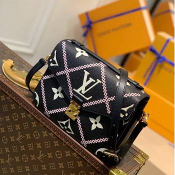 Louis Vuitton Pochette Metis Bag in Embroidered Quilted Leather M46028 Black 2022 (KI-22012013)