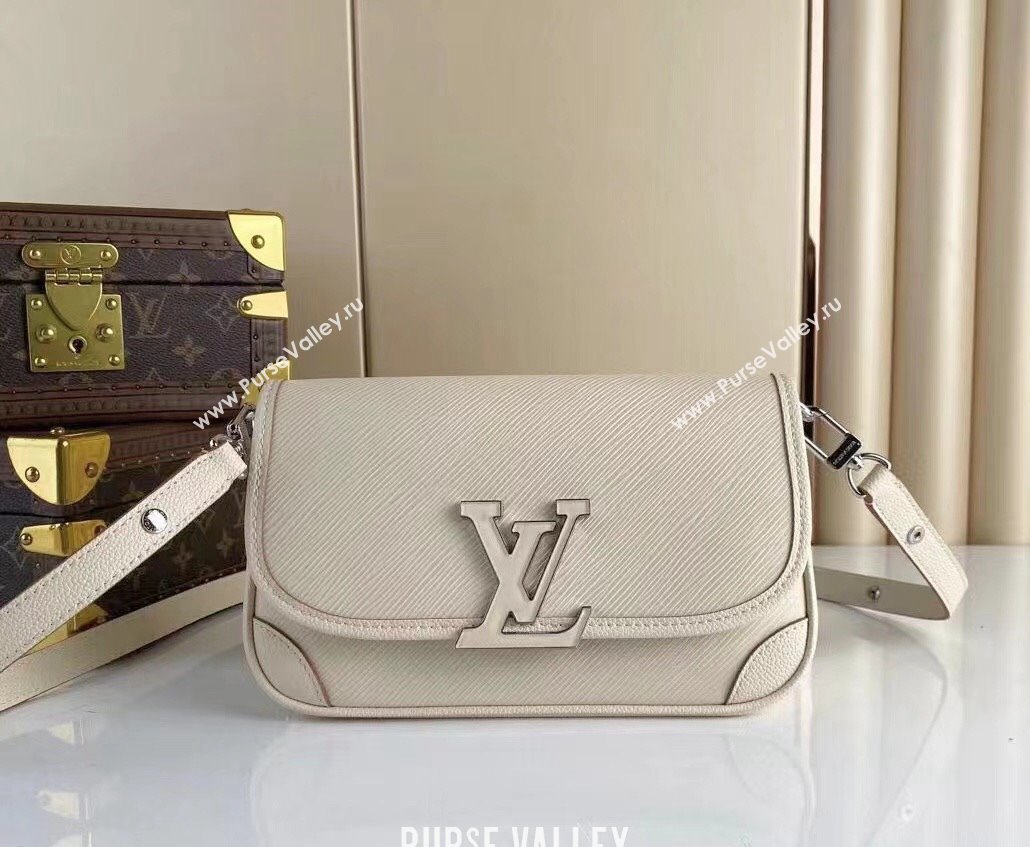 Louis Vuitton Buci Crossbody Bag in Epi Leather M59457 Quartz White 2022 (KI-22012016)