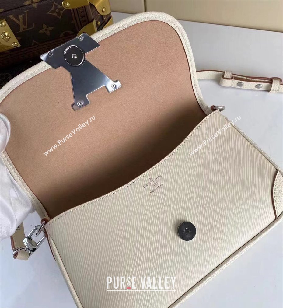 Louis Vuitton Buci Crossbody Bag in Epi Leather M59457 Quartz White 2022 (KI-22012016)