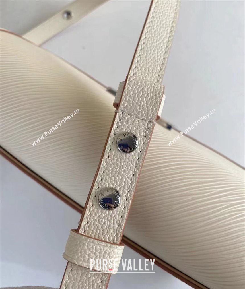 Louis Vuitton Buci Crossbody Bag in Epi Leather M59457 Quartz White 2022 (KI-22012016)