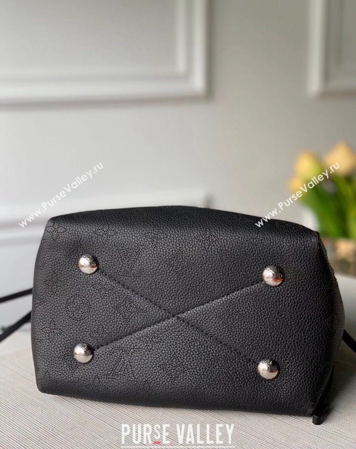 Louis Vuitton Mahina Monogram Perforated Bella Bucket Bag M57070 Black Leather 2025 (KI-250121018)