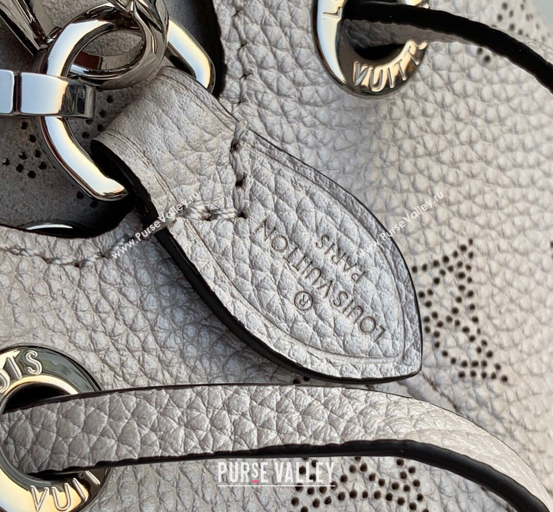 Louis Vuitton Mahina Monogram Perforated Bella Bucket Bag M57070 Light Grey 2022 (KI-22012023)