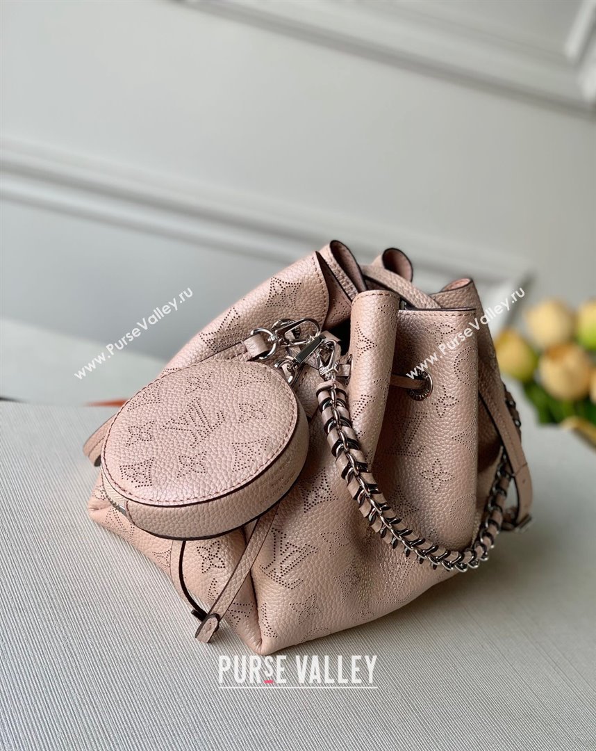 Louis Vuitton Mahina Monogram Perforated Bella Bucket Bag M57070 Pearly Pink 2022 (KI-22012024)