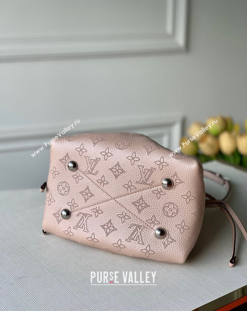 Louis Vuitton Mahina Monogram Perforated Bella Bucket Bag M57070 Pearly Pink 2022 (KI-22012024)