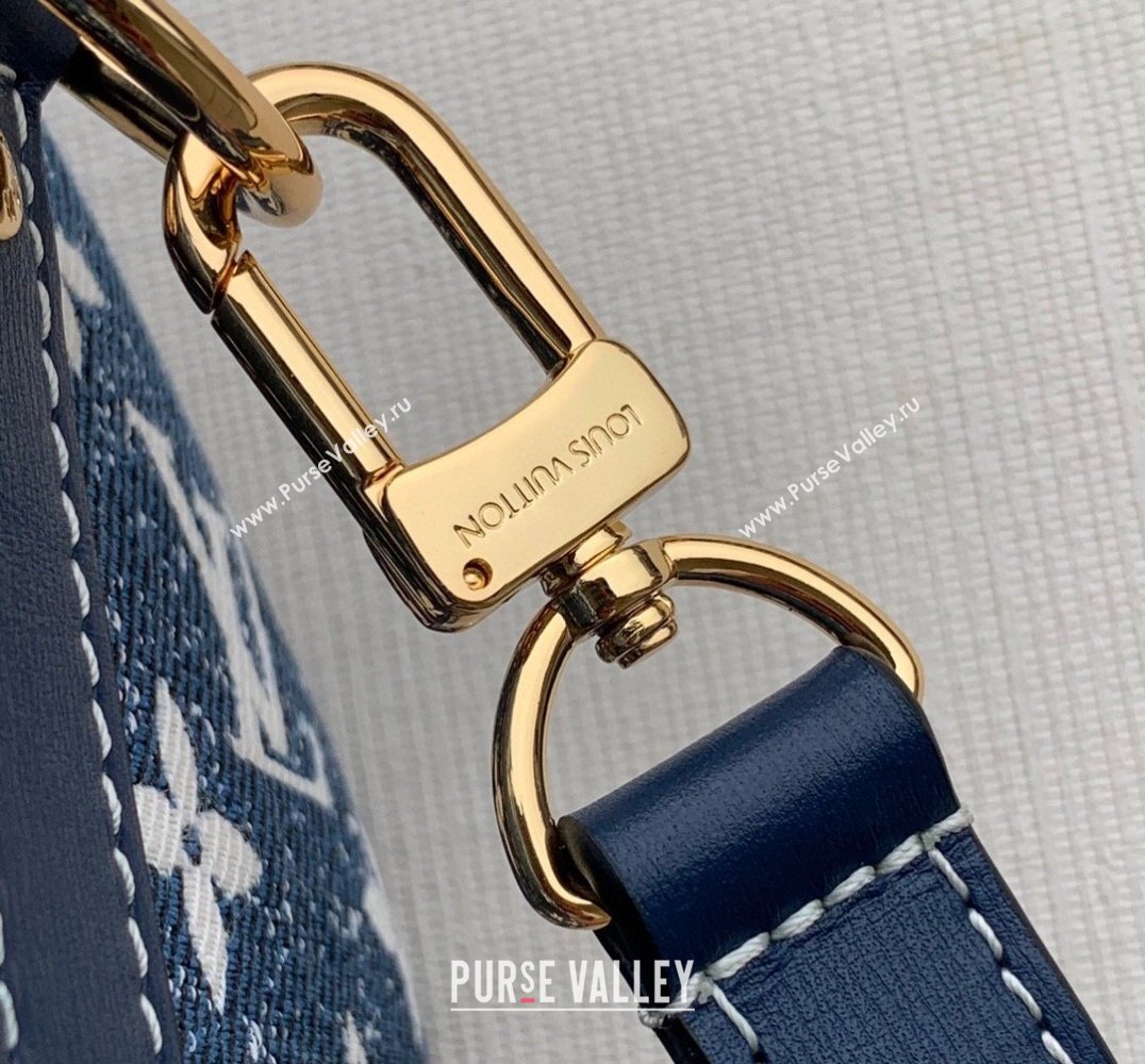Louis Vuitton Speedy Bandoulière 25 Bag in Faded Denim Jacquard M59609 Navy Blue 2022 (KI-22030111)