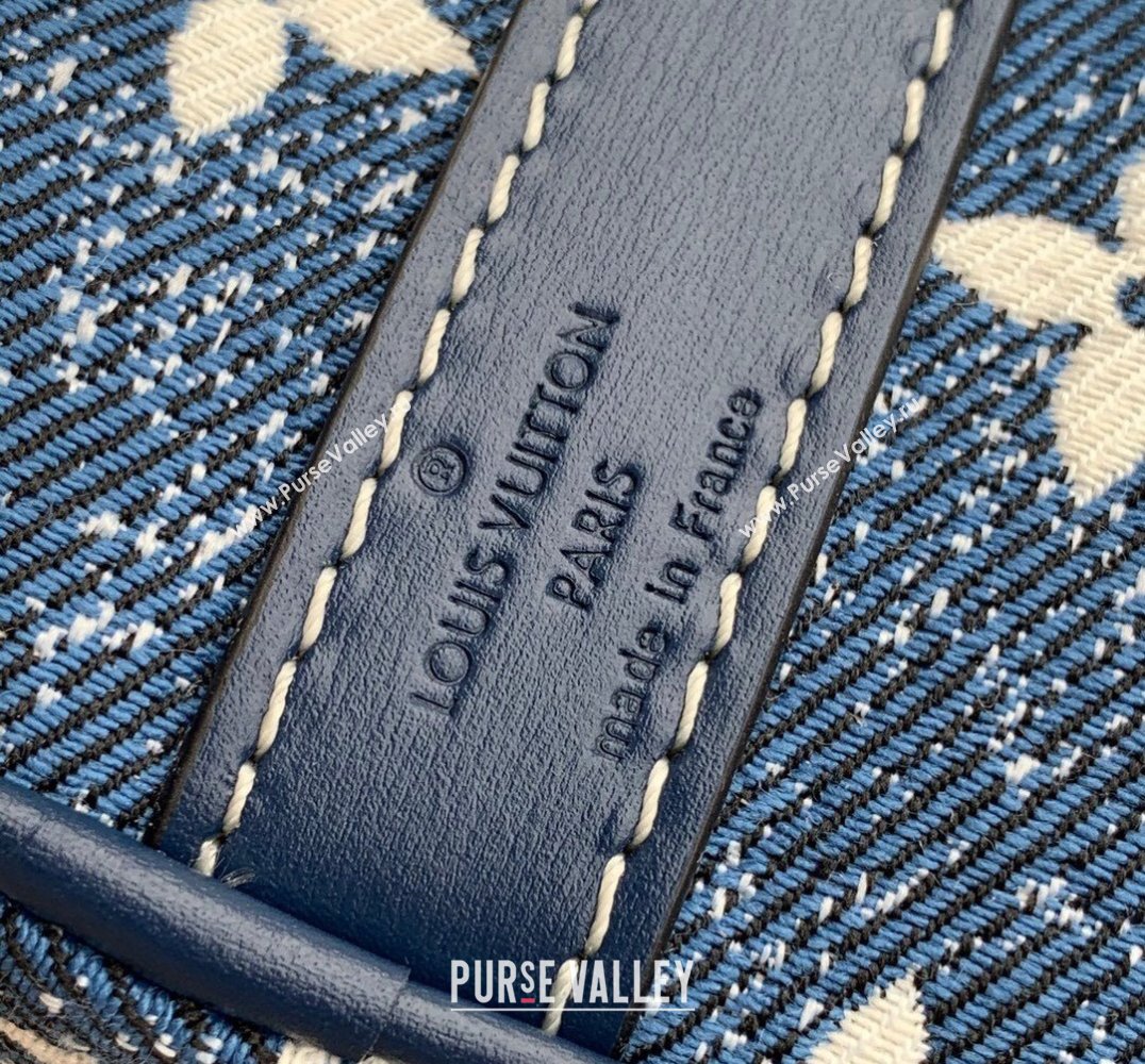 Louis Vuitton Speedy Bandoulière 25 Bag in Faded Denim Jacquard M59609 Navy Blue 2022 (KI-22030111)