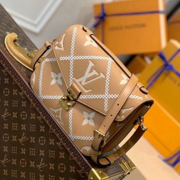 Louis Vuitton Pochette Metis Bag in Embroidered Quilted Leather M46018 Arizona Brown 2022 (KI-22030114)