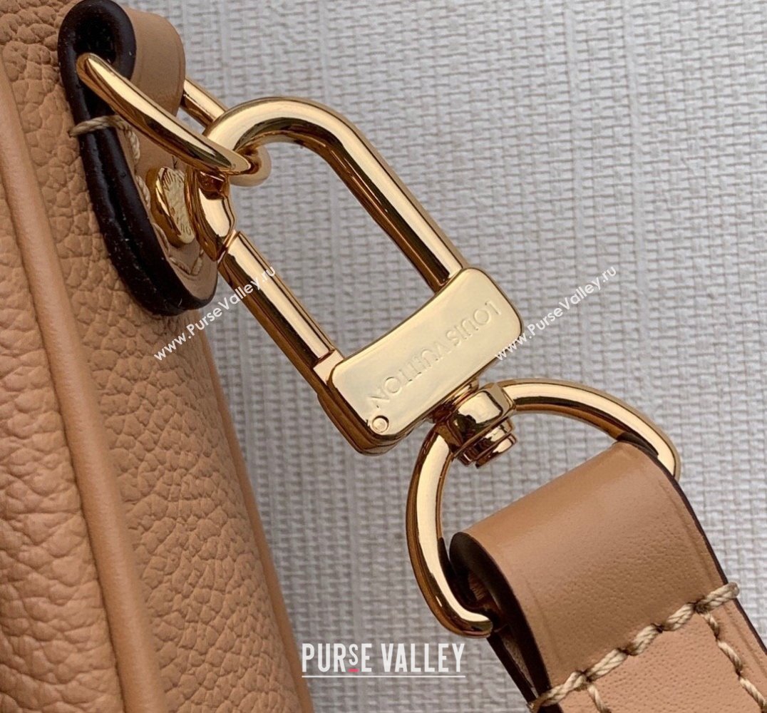 Louis Vuitton Pochette Metis Bag in Embroidered Quilted Leather M46018 Arizona Brown 2022 (KI-22030114)