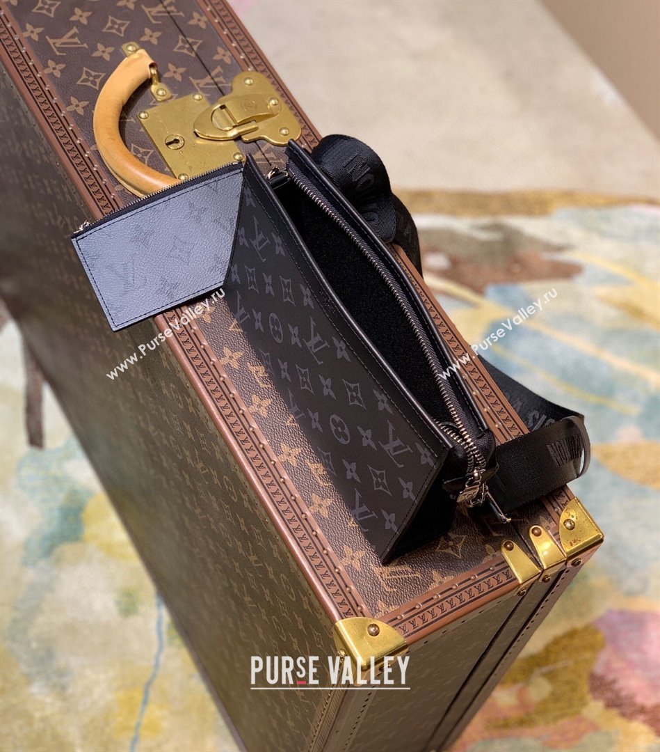 Louis Vuitton Gaston Wearable Strap Wallet M81124 Monogram Eclipse Canvas 2022 (KI-22030102)