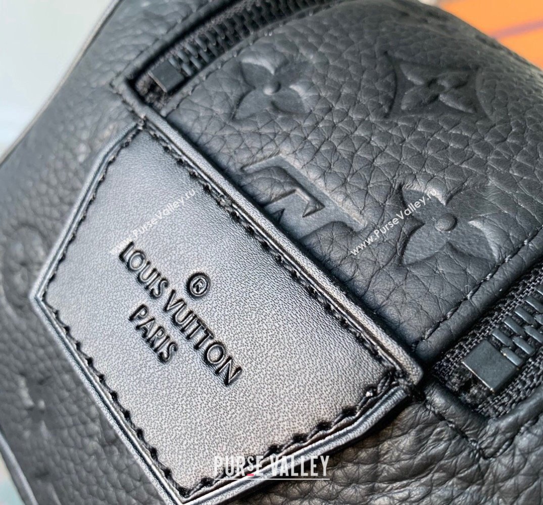 Louis Vuitton Dopp Kit Toilet Travel Pouch in Black Monogram Leather M59478 2022 (KI-22031517)