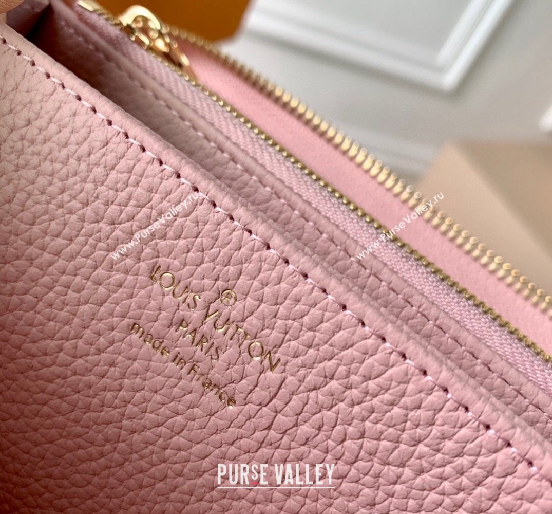 Louis Vuitton Zippy Wallet in Embroidered Quilted Leather M81138 Pink 2022 (KI-22031519)