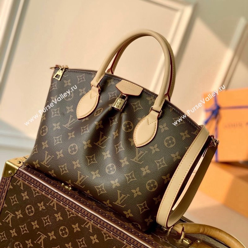 Louis Vuitton Boétie PM Zipped Tote Bag M45986 Monogram Canvas/Nude 2022 (KI-22031506)