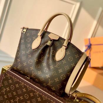 Louis Vuitton Boétie PM Zipped Tote Bag M45986 Monogram Canvas/Nude 2022 (KI-22031506)