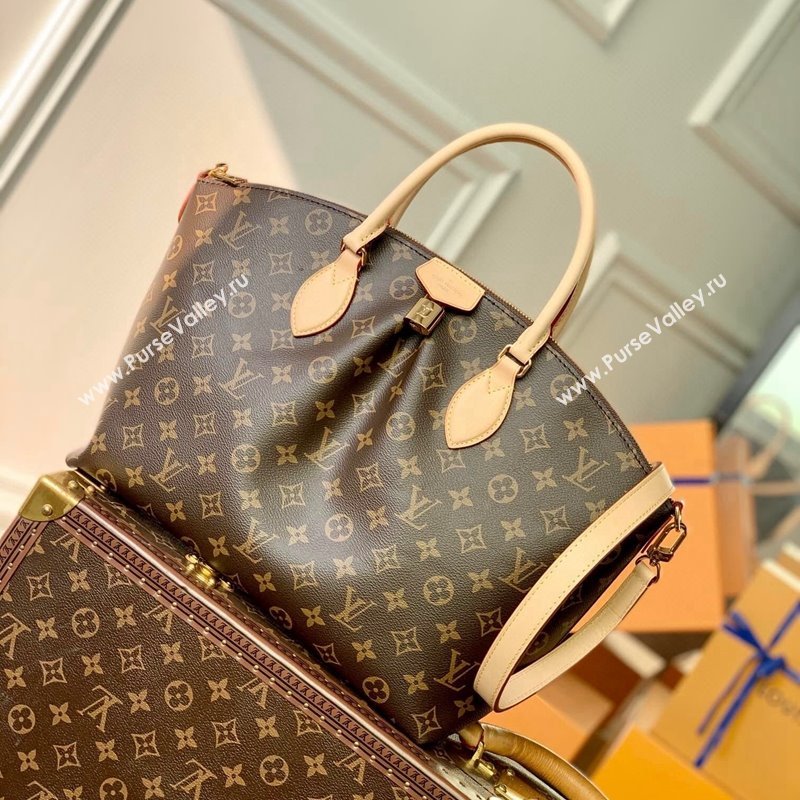 Louis Vuitton Boétie MM Zipped Tote Bag M45987 Monogram Canvas/Nude 2022 (KI-22031507)