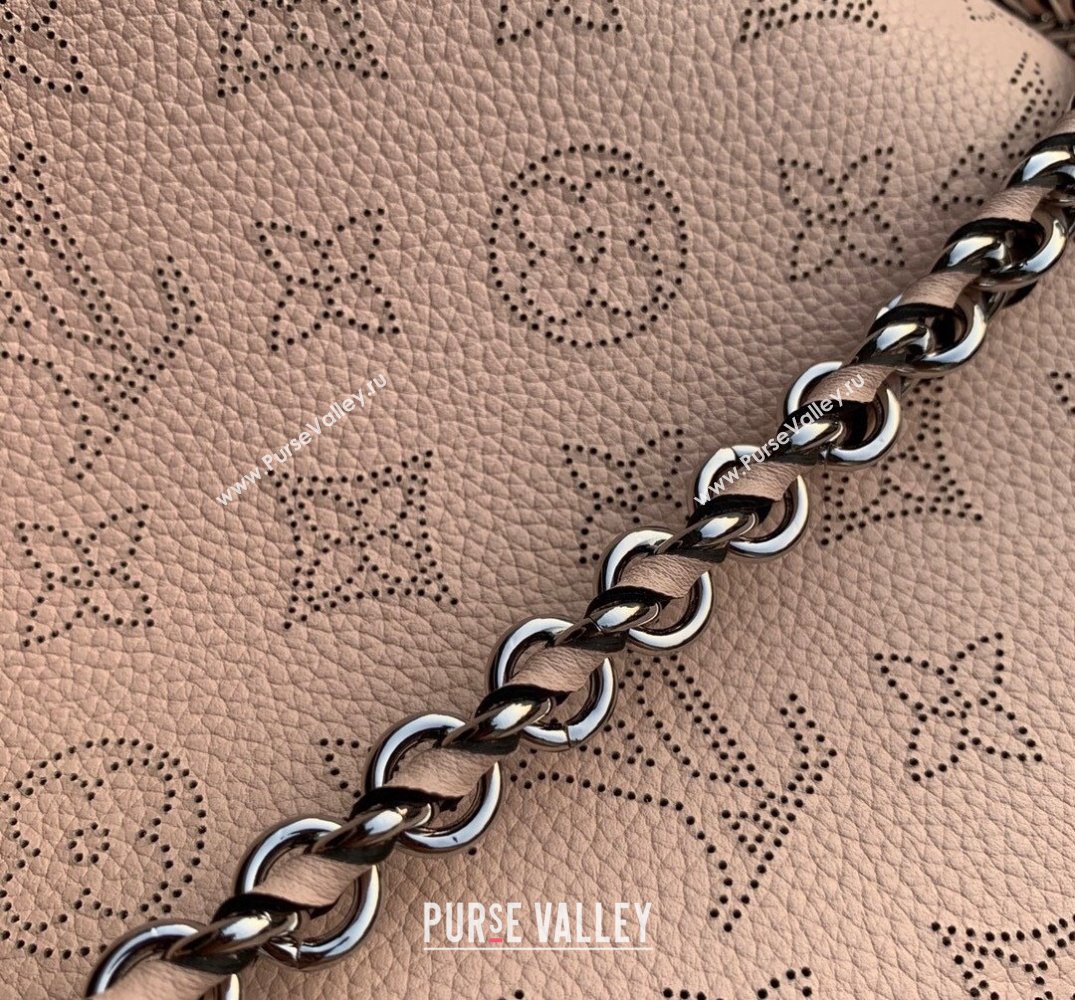 Louis Vuitton Bella Tote Bag in Mahina Perforated Calfskin M59200 Light Pink 2022 (KI-22031509)