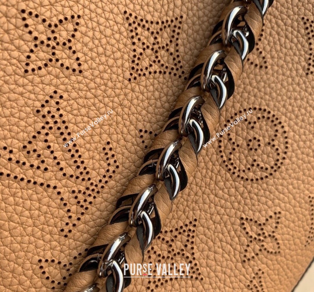 Louis Vuitton Bella Tote Bag in Mahina Perforated Calfskin M59200 Brown 2022 (KI-22031510)