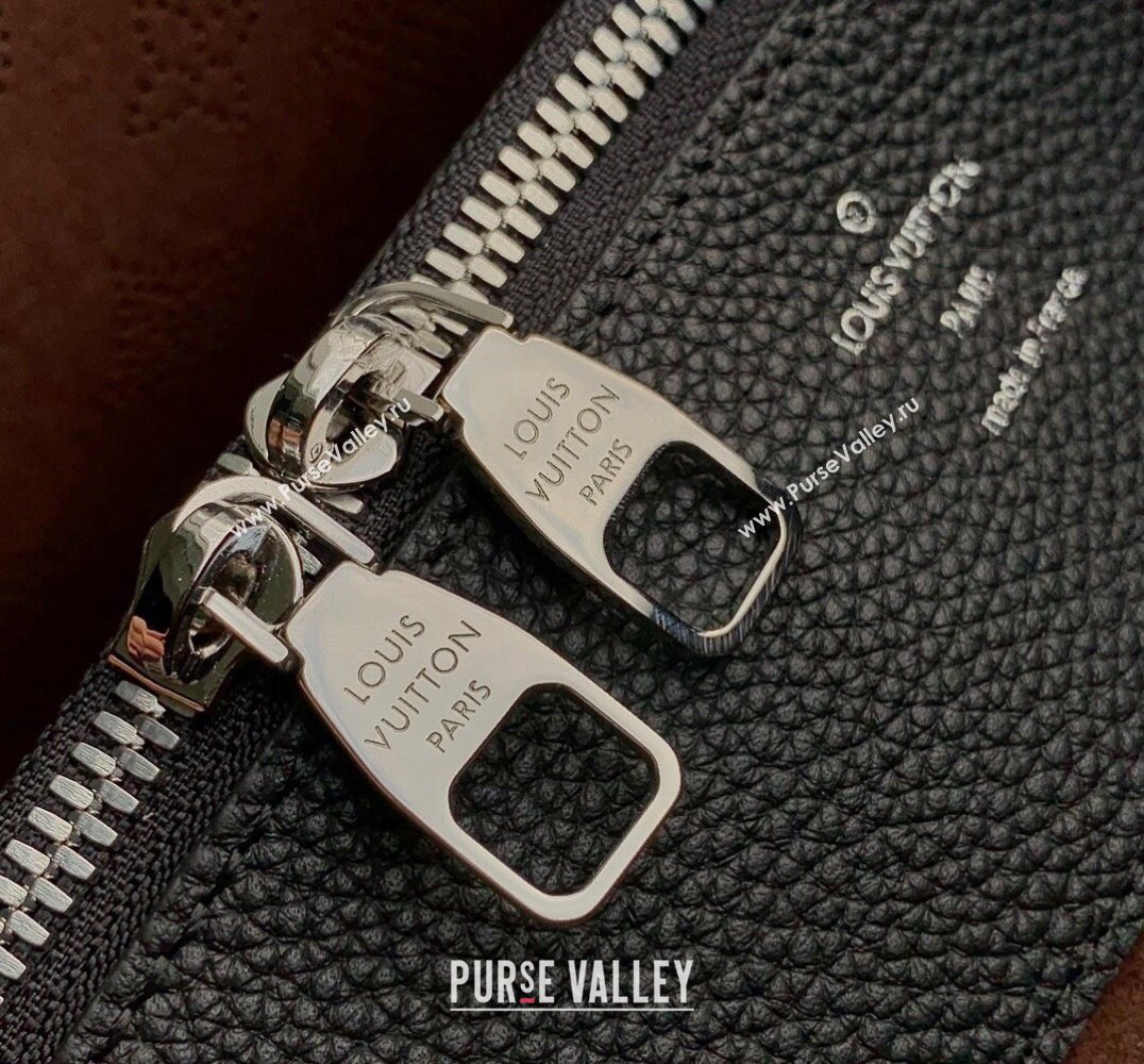 Louis Vuitton Bella Tote Bag in Mahina Perforated Calfskin M59200 Black Leather 2025 (KI-250121023)