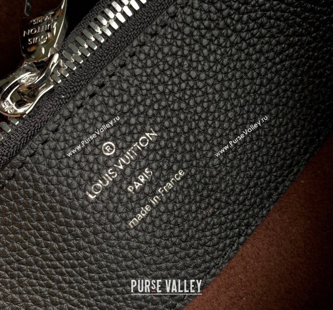 Louis Vuitton Bella Tote Bag in Mahina Perforated Calfskin M59200 Black Leather 2025 (KI-250121023)