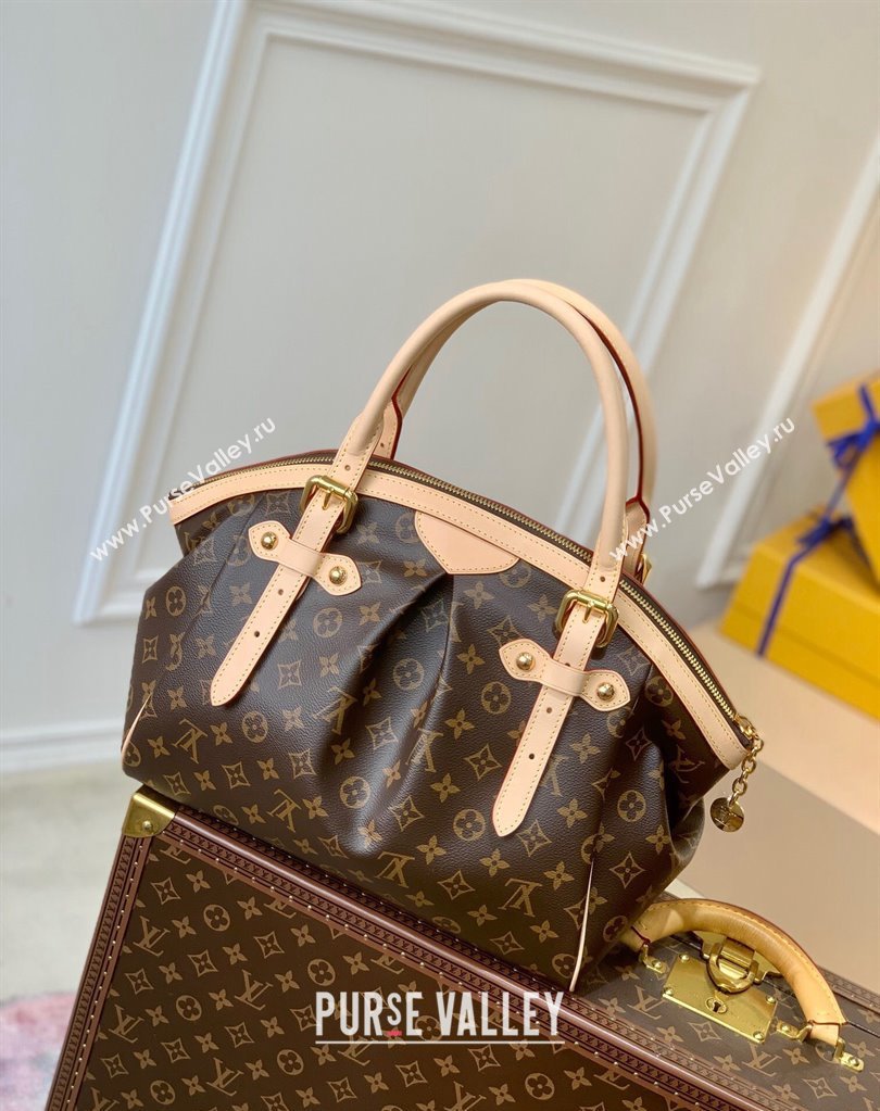 Louis Vuitton Tivoli Bowling MM Bag in Monogram Canvas M40144 Nude 2025 (KI-250212002)