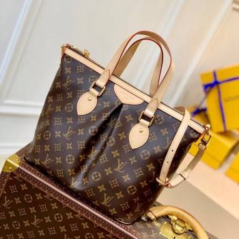 Louis Vuitton Palermo MM Bag in Monogram Canvas M40145 Nude 2025 (KI-250212003)