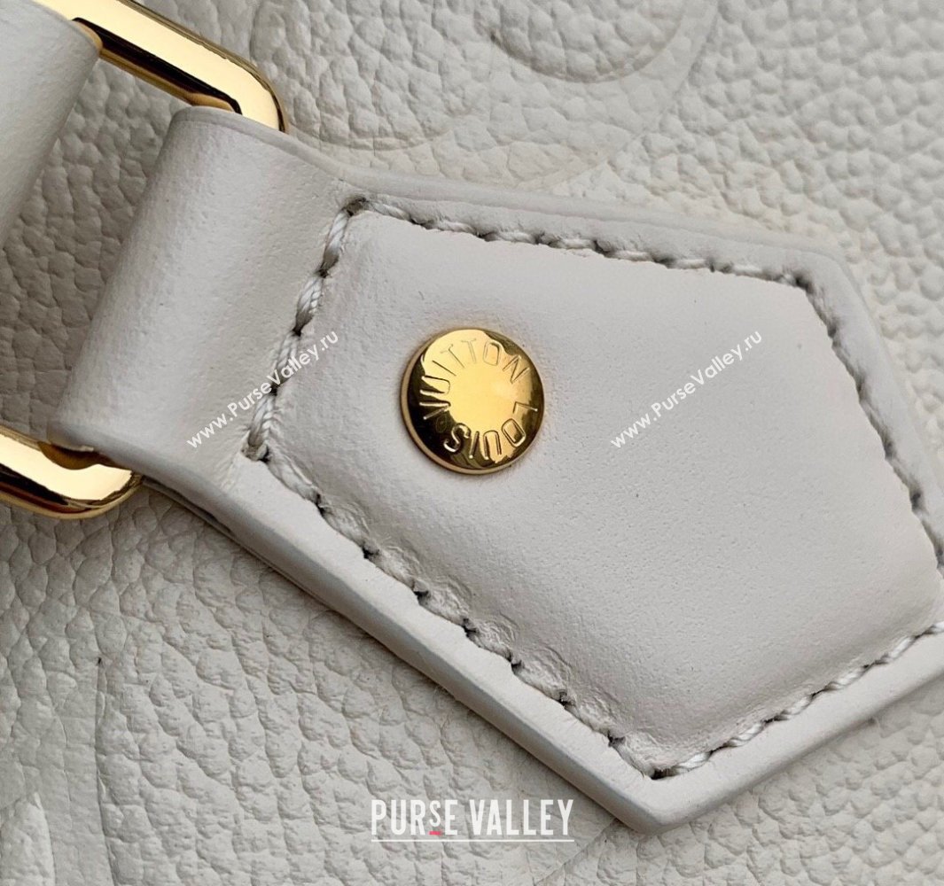 Louis Vuitton Speedy Bandouliere 20 Bag in Monogram Empreinte Leather M58954 Cream Beige 2025 (KI-250524050)