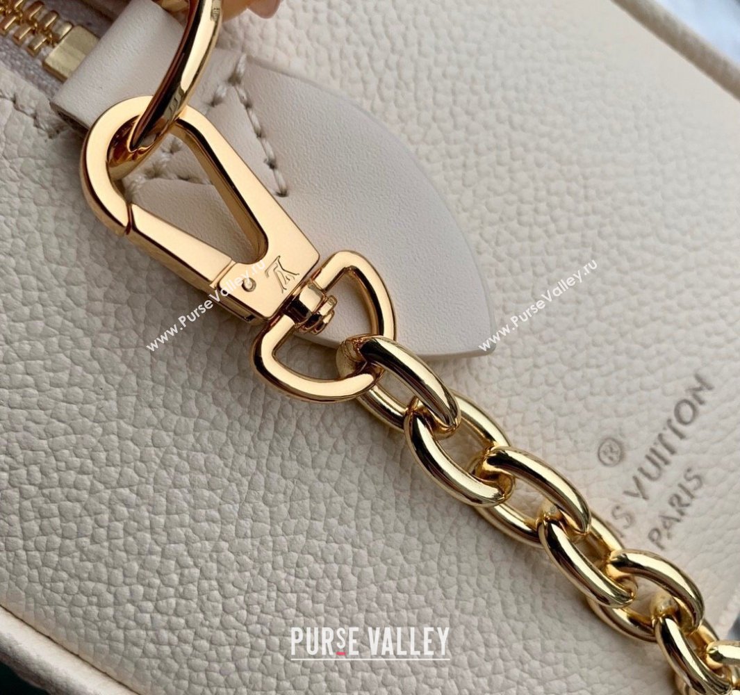 Louis Vuitton Speedy Bandouliere 20 Bag in Monogram Empreinte Leather M58954 Cream Beige 2025 (KI-250524050)