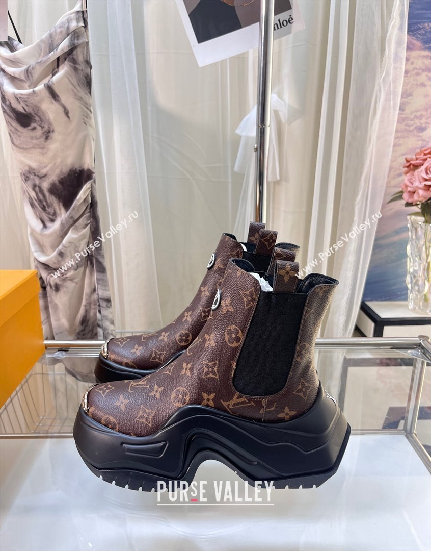 Louis Vuitton LV Archlight 2.0 Platform Ankle Boot in Monogram Leather 2023 1AB157 (MD-230904031)