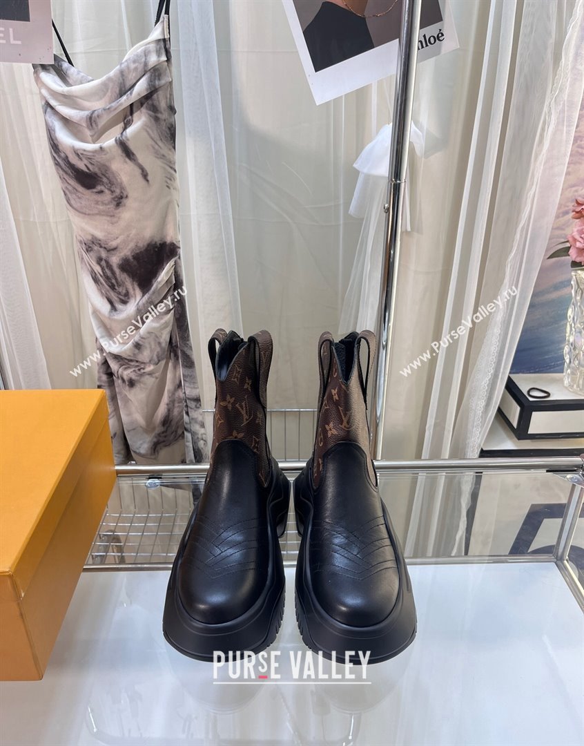 Louis Vuitton LV Archlight 2.0 Platform Ankle Boot in Monogram Canvas and Leather 2023 1ABHSM (MD-230904033)