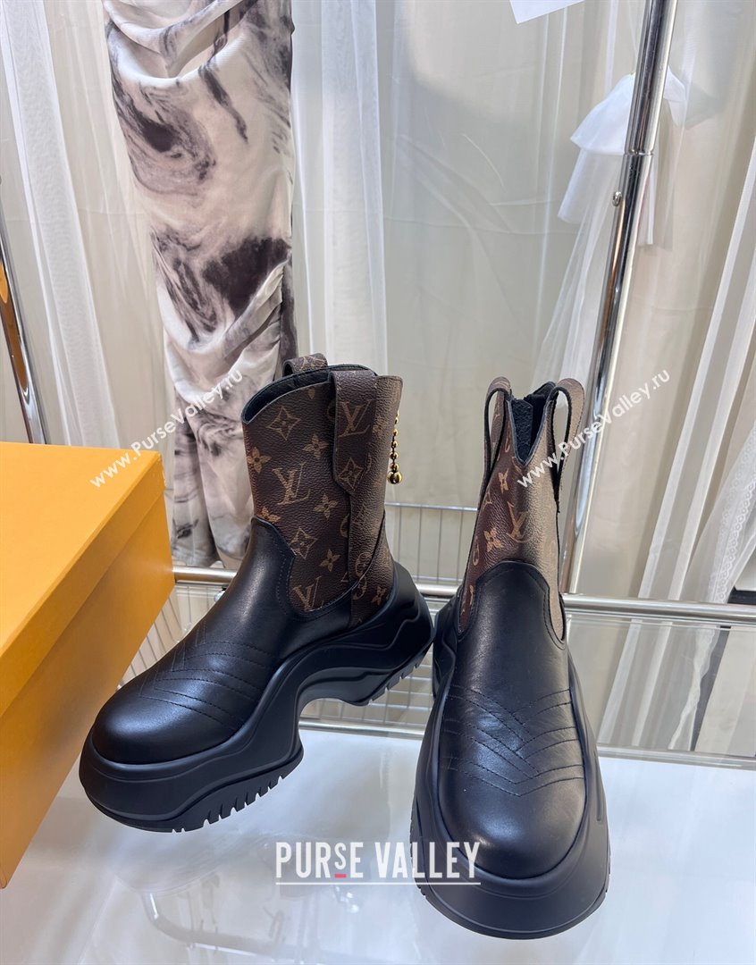 Louis Vuitton LV Archlight 2.0 Platform Ankle Boot in Monogram Canvas and Leather 2023 1ABHSM (MD-230904033)