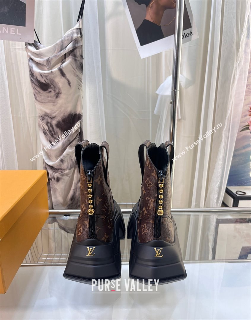 Louis Vuitton LV Archlight 2.0 Platform Ankle Boot in Monogram Canvas and Leather 2023 1ABHSM (MD-230904033)
