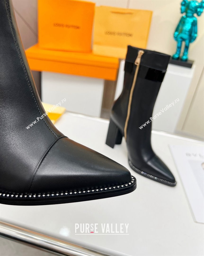Louis Vuitton Calf Leather Ankle Boots 9.5cm Black 2023 LV101203 (MD-231012113)