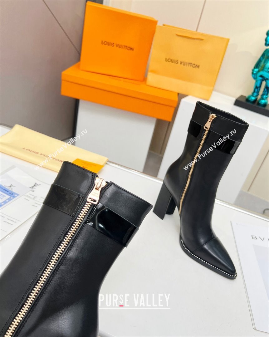 Louis Vuitton Calf Leather Ankle Boots 9.5cm Black 2023 LV101203 (MD-231012113)