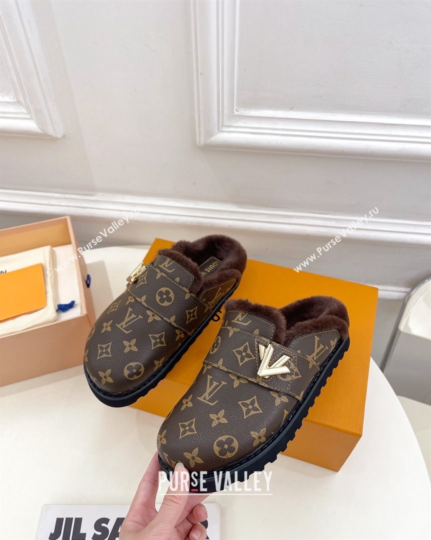 Louis Vuitton LV Cosy Flat Comfort Clog Mules in Monogram Canvas 2023 1AC6Z3 (MD-231012138)