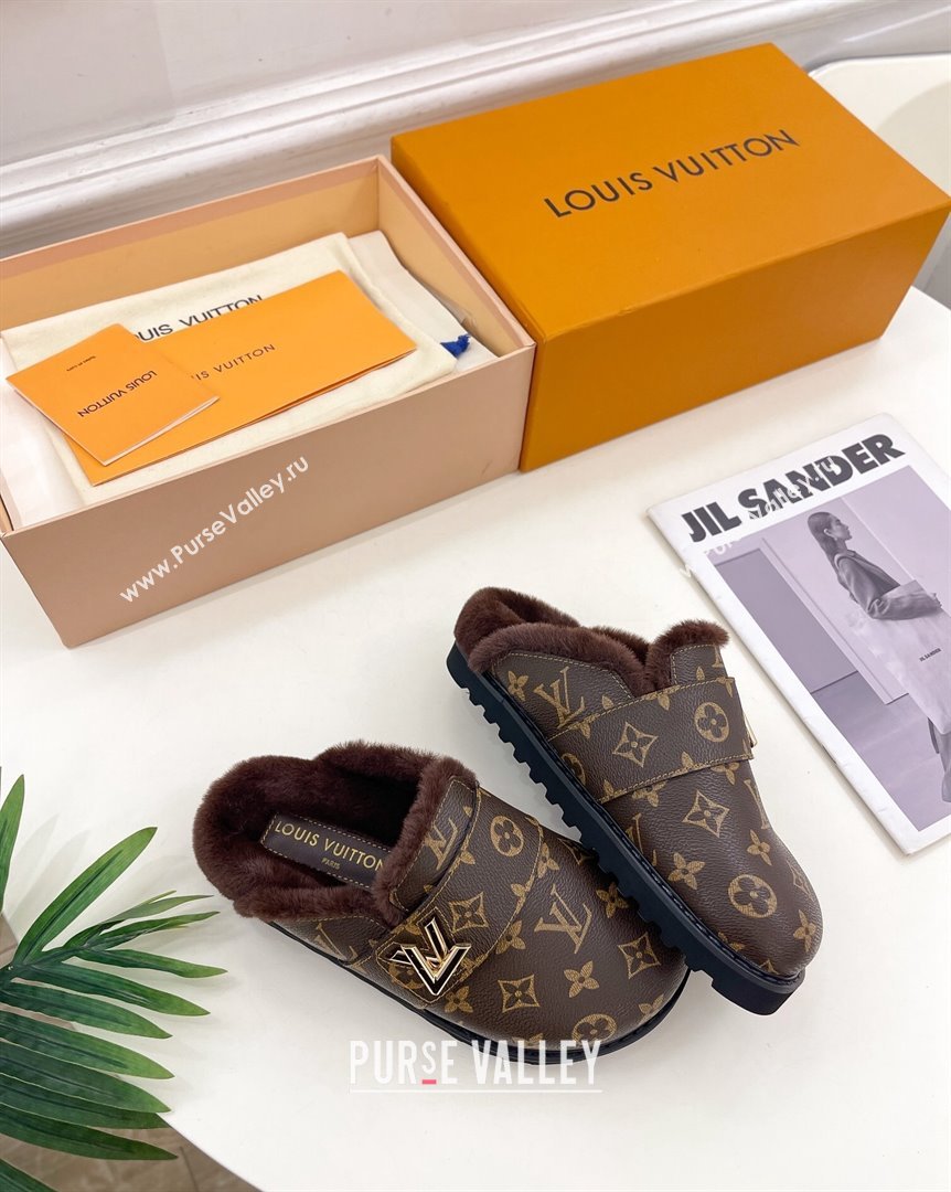 Louis Vuitton LV Cosy Flat Comfort Clog Mules in Monogram Canvas 2023 1AC6Z3 (MD-231012138)