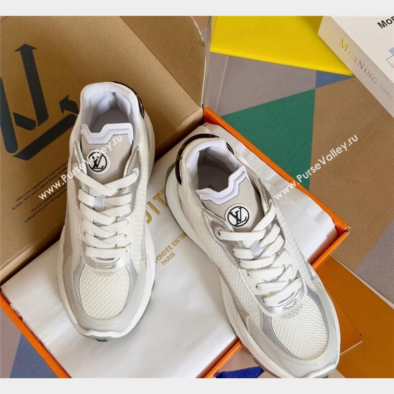 Louis Vuitton Run 55 Sneakers in Mesh Light Grey 2023 1ABVI8 (MD-231012140)