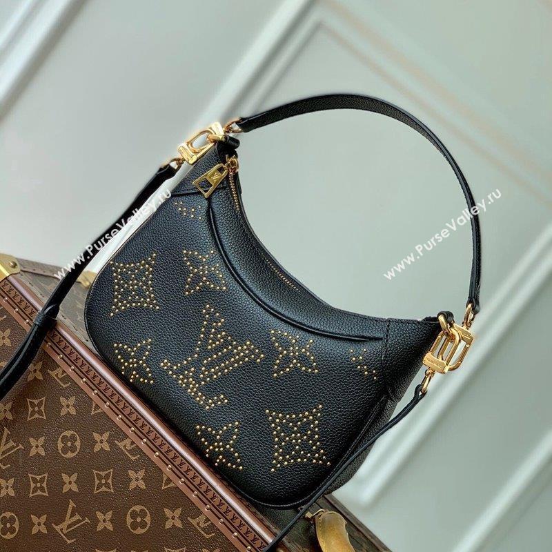 Louis Vuitton Bagatelle Top Handle Bag in Black Monogram Empreinte Leather with Studs M46735 2023 (KI-231020089)