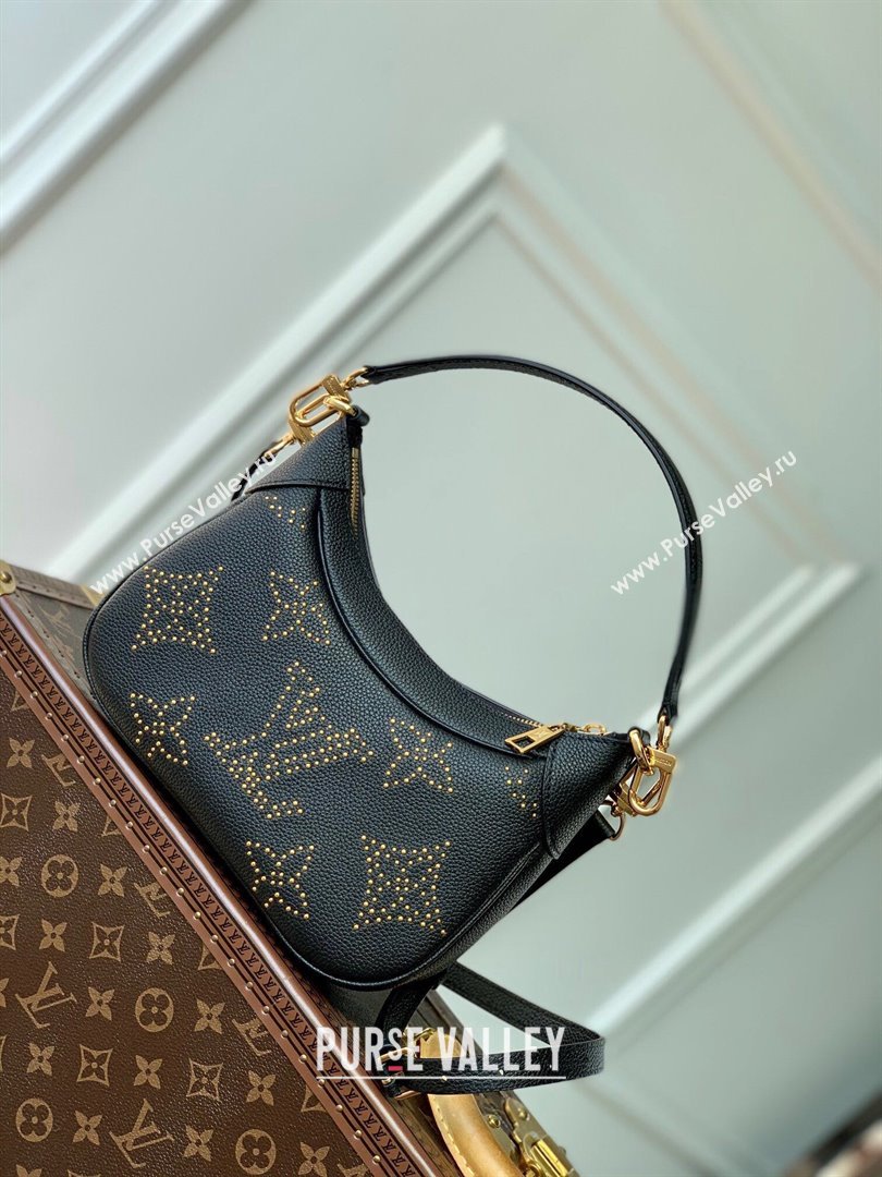 Louis Vuitton Bagatelle Top Handle Bag in Black Monogram Empreinte Leather with Studs M46735 2023 (KI-231020089)